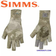 Перчатки Simms Solarflex SunGlove Back Eddy Stone